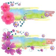 Beautiful Floral Banners