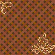Autumn Acorn Lattice - Fall Background Design