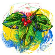 Colorful Berry branch
