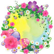Beautiful Easter Background Frame N2