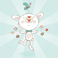 Happy Easter bunny card N2