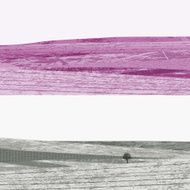 Two monochrome grunge hills in purple and gray