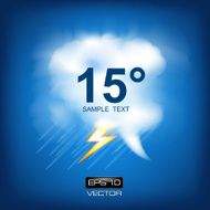 Cloud and Rain weather icon