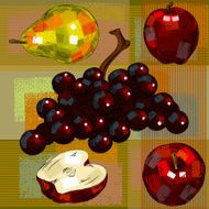 Detailed Drawings of Fruits N11