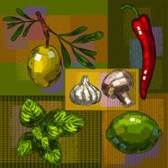 vegetables background N12