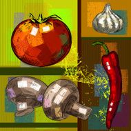 vegetables background N15