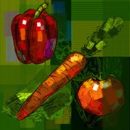 vegetables background N16