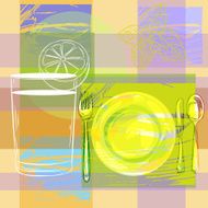 Abstract Place setting Background N2