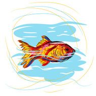 Colorful Gold Fish