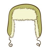 Vector russian winter cap with ear-flaps N2