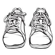 Shabby Running Shoes in Black Ink