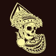 Baris Skull Balinese Dances N2