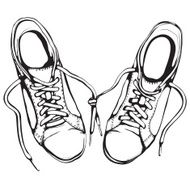 Shabby Running Shoes in Black Ink N2