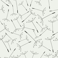 vector seamless flying dandelion seeds wallpaper