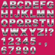 Metal Letters and Numbers