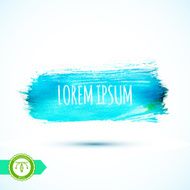 Watercolor Paintbrush Mark Banner Vector Illustration