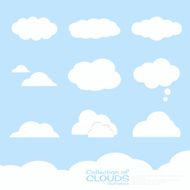 Clouds illustration collection