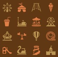 Theme Park Icons - Background N2