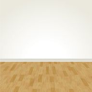 Vector Hardwood Floor and Blank Wall