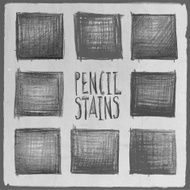 Hand drawn pencil squares set