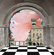 Castle balcony