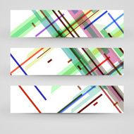 Vector banner set for your design N245
