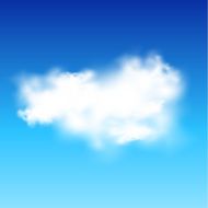 Vector sky with cloud