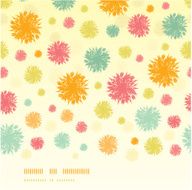 Abstract fluffy shapes horizontal seamless pattern background