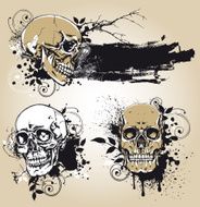 Skull Design Elements Set