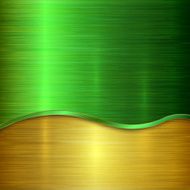 Vector metallic background with curve