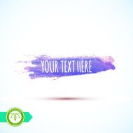 Watercolor Paintbrush Mark Banner Vector Illustration N2