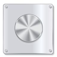 metal button with circular processing