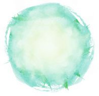 bright watercolor brush strokes circle