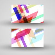 Vector business-card set for your design N529