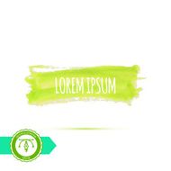 Watercolor Paintbrush Mark Banner Vector Illustration N4