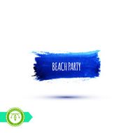 Watercolor Paintbrush Mark Banner Vector Illustration N6