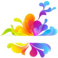 Abstract Varicolored Bubbles Background