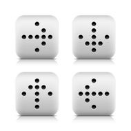 Arrow icon digital display black sign rounded square gray button