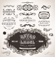 vintage labels N74