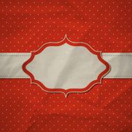 Retro red frame