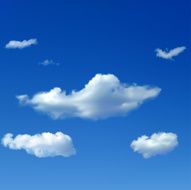 Sky background with clouds