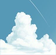 Big white clouds
