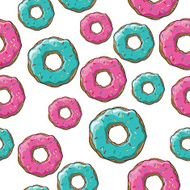 Seamless Texture of Donuts