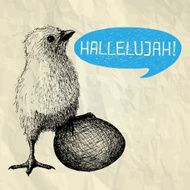 HALLELUJAH - Happy Easter card
