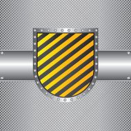 Metal wire and sign illustration