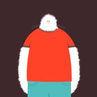 Whiskers with blank Tshirt