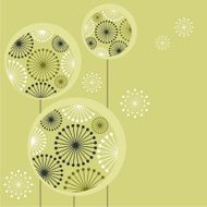 Beautiful stylized dandelions N2