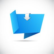 Origami blue wallpaper