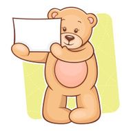 Teddy Bear with sign N2