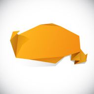 Origami orange wallpaper N3